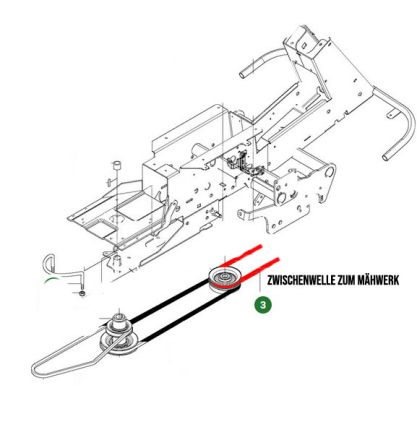 Preview: Keilriemen für Husqvarna Mähwerkantrieb 5938062-01 R 422Ts Proflex 18 21